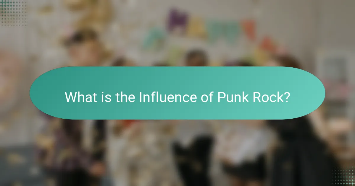 What is the Influence of Punk Rock?