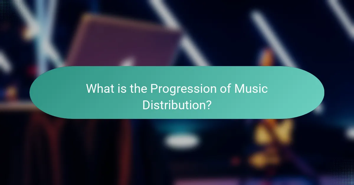 What is the Progression of Music Distribution?