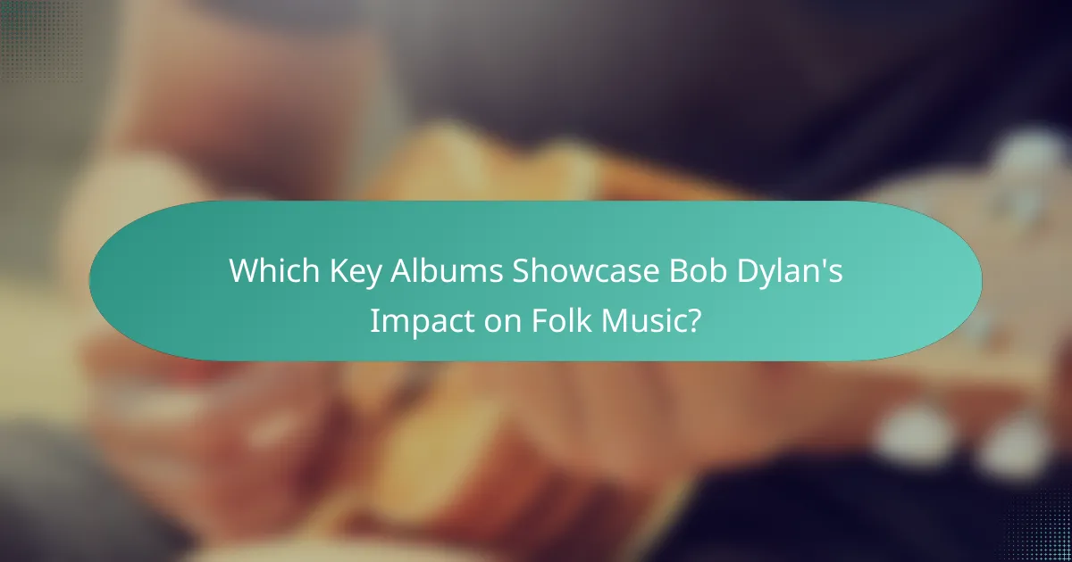 Which Key Albums Showcase Bob Dylan's Impact on Folk Music?