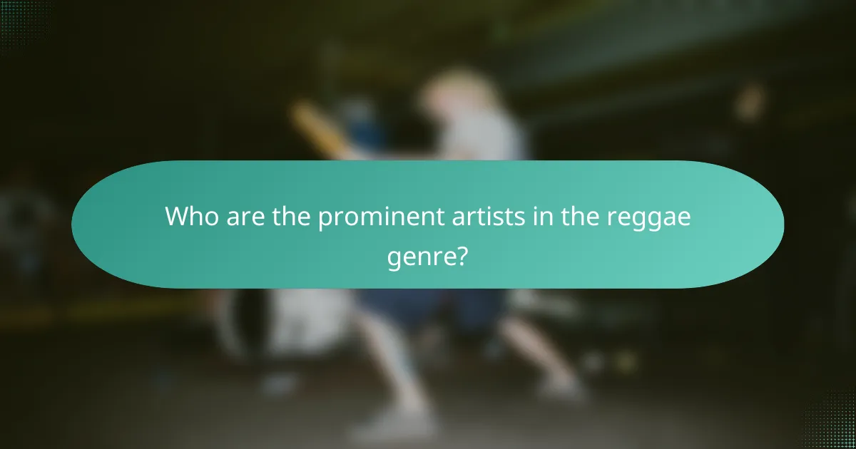 Who are the prominent artists in the reggae genre?