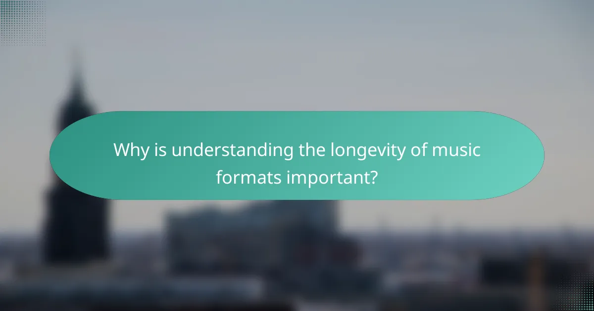 Why is understanding the longevity of music formats important?